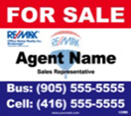 Remax For Sale Sign