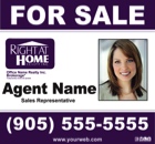Right at Home For Sale Sign