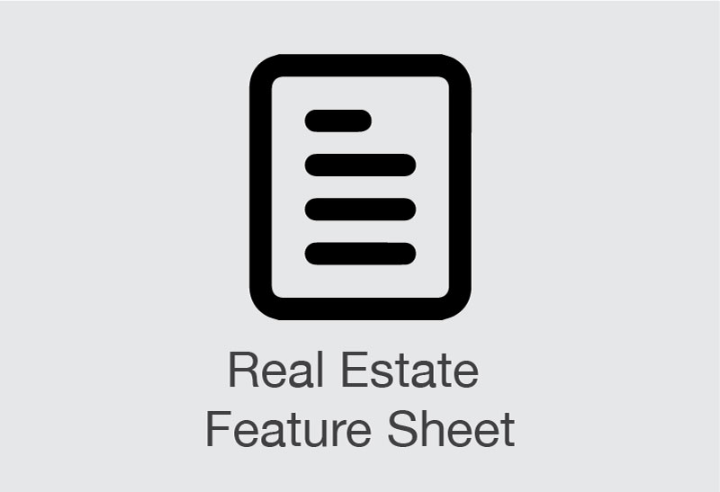 Real Estate Feature Sheet