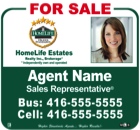 HomeLife For Sale Sign