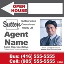 Sutton Open House Sign